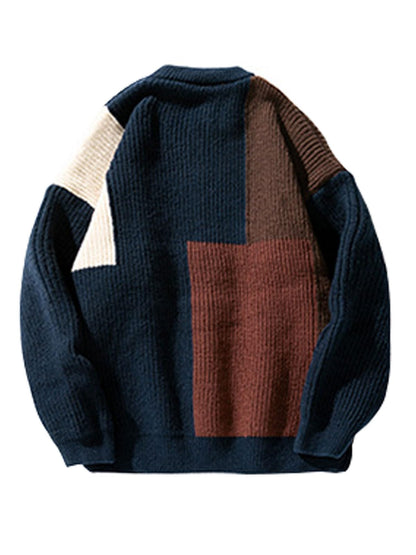 Mens Oversized Sweater Unisex Long Sleeve Cable Knit Sweaters