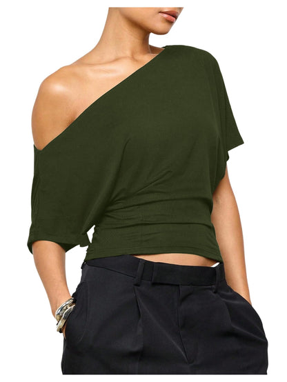 Women's Off The Shoulder Crop Top