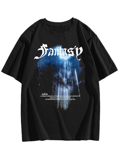 SOLY HUX Men's Letter Print Graphic T Shirt Short Sleeve Round Neck Summer Tee Tops