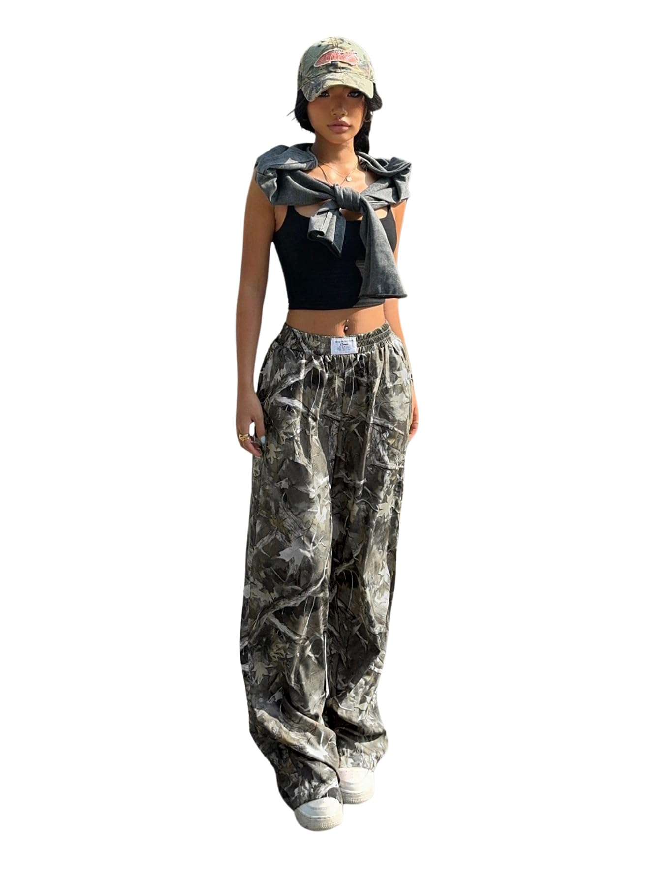 Women's Camo Baggy Cargo Sweatpants