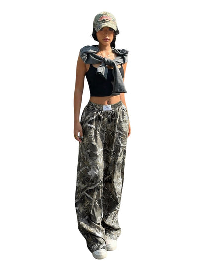 Women's Camo Baggy Cargo Sweatpants