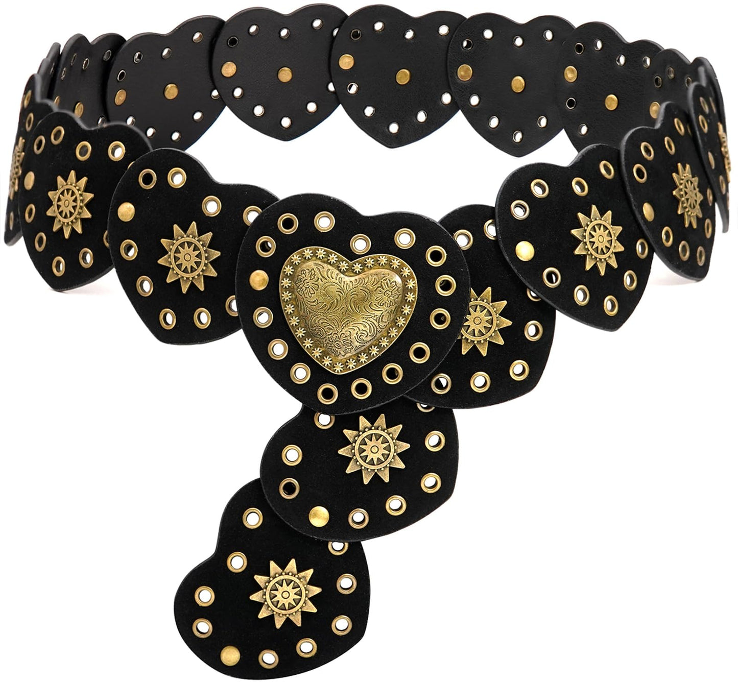 Wide Disc Vintage Chunky Waist Belt