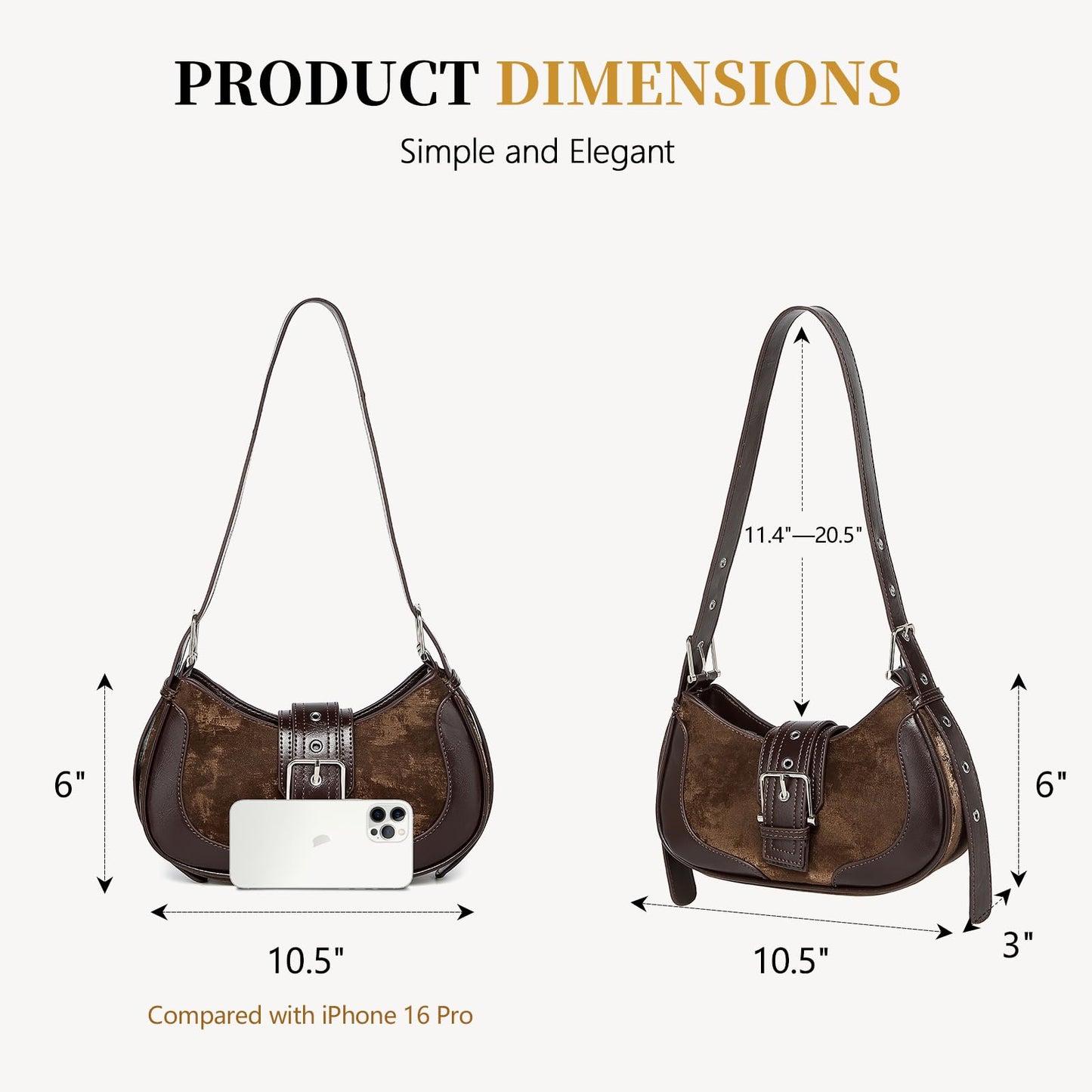 Y2k purse Shoulder Bag for Women Small Crescent Purses and Handbags
