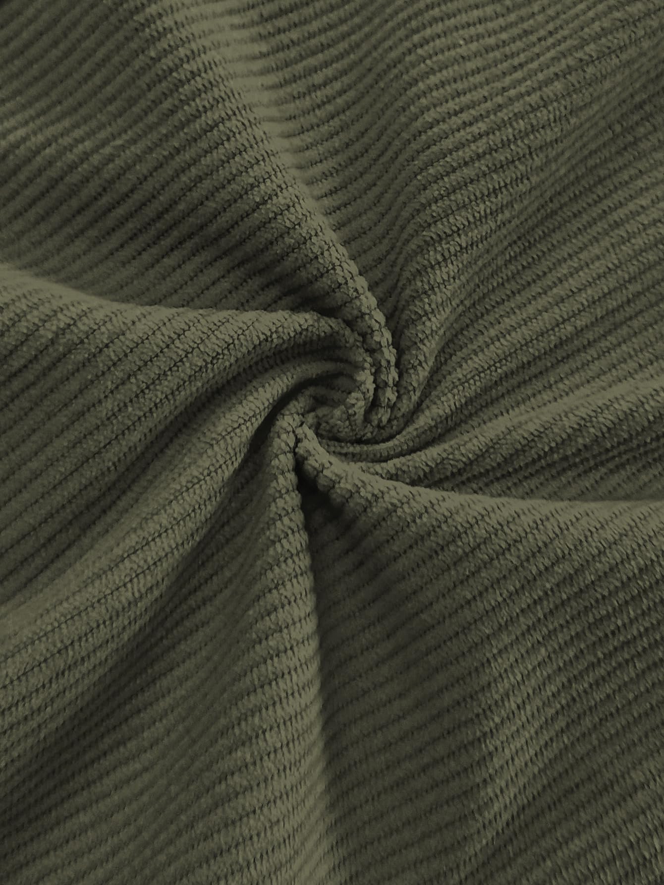 Mens Corduroy Casual Pants Fashion Loose Fit Wide Leg Pants Straight Sweatpants Elastic Waist Drawstring