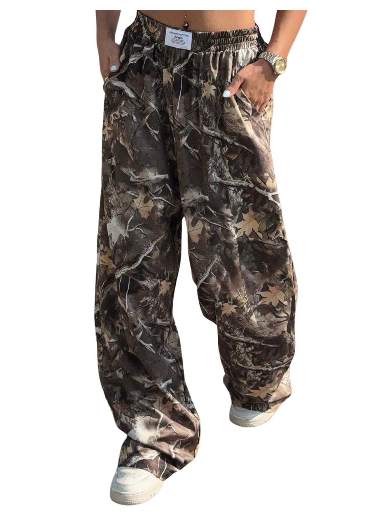 Women's Camo Baggy Cargo Sweatpants