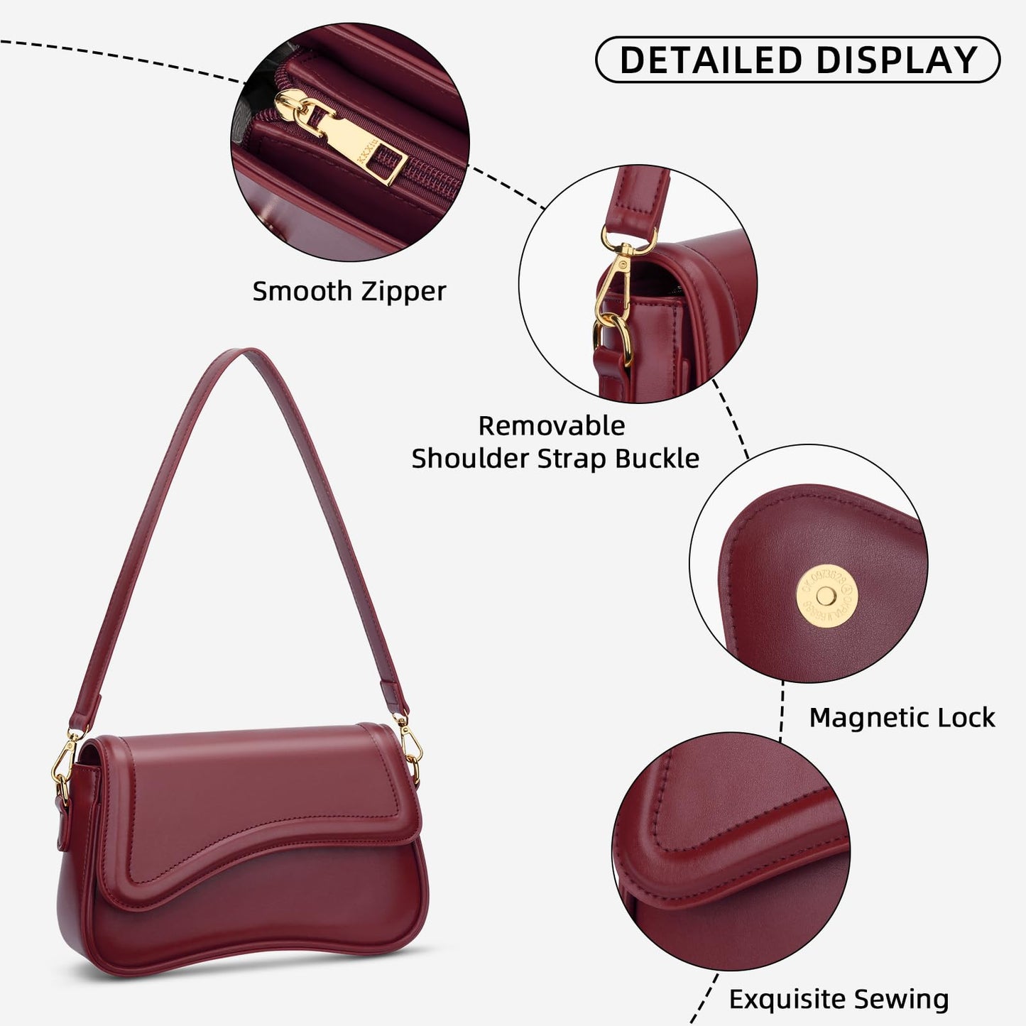 Shoulder Bag for Women Small Clutch Purses