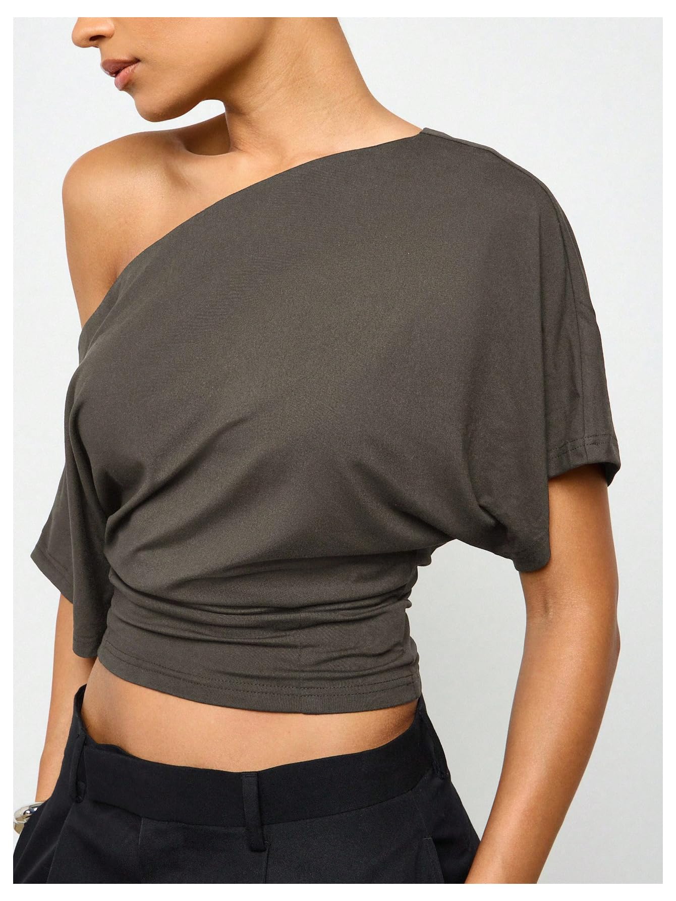 Women's Off The Shoulder Crop Top