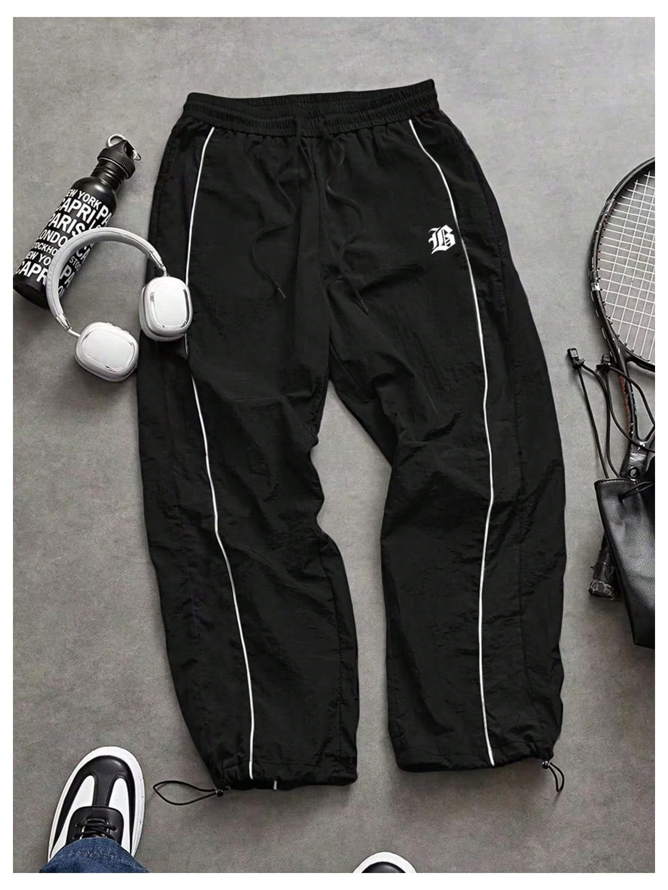 Men's Fitness Loose Fit Gym Running Sweatpants