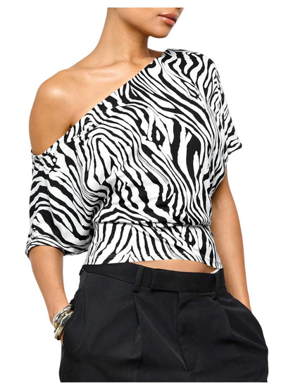 Women's Off The Shoulder Crop Top