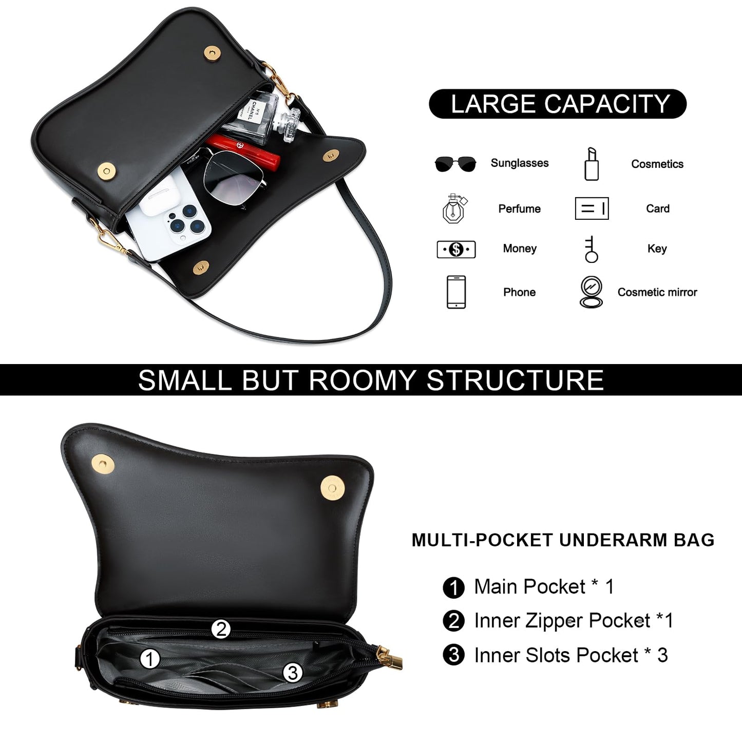 Shoulder Bag for Women Small Clutch Purses