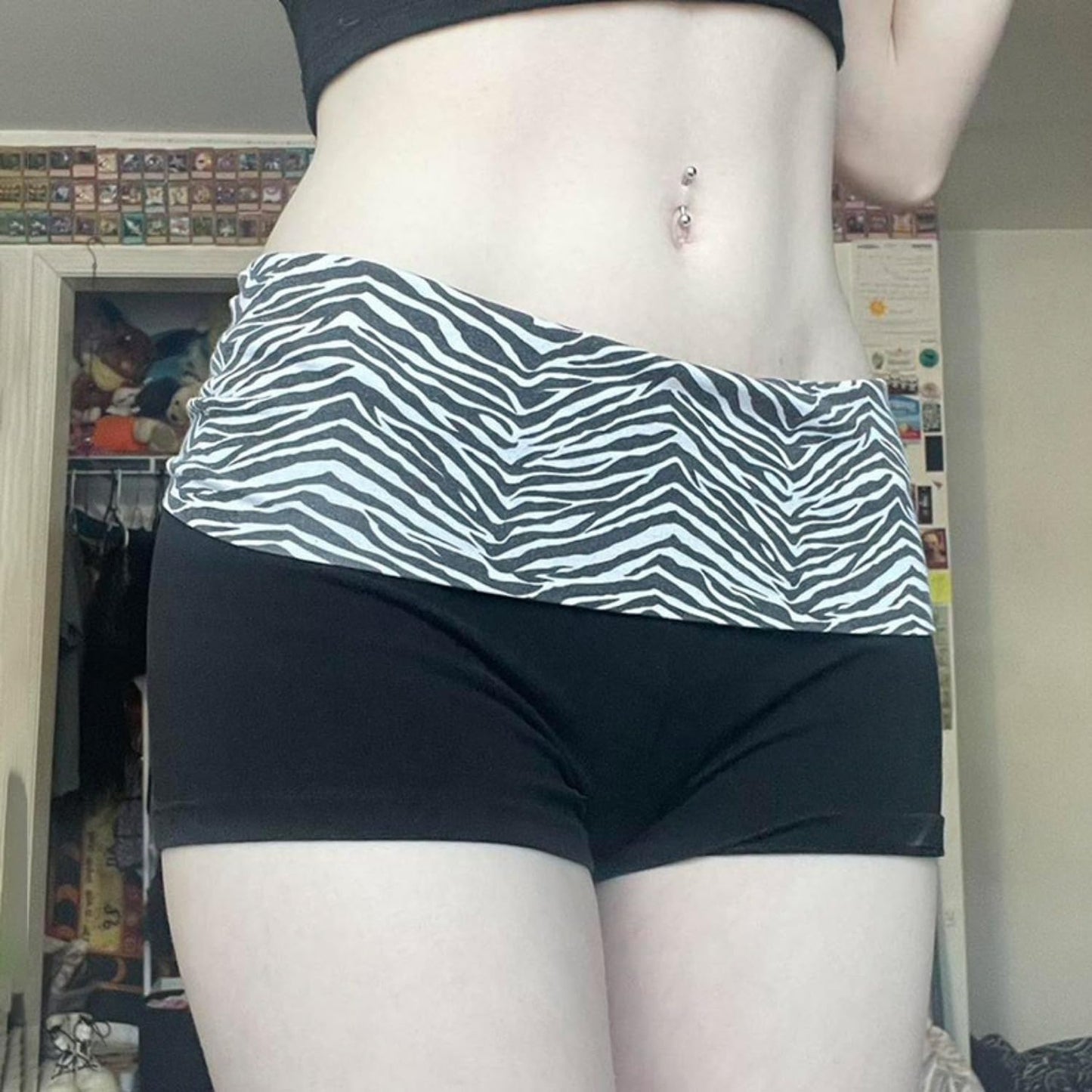 Women's Mini Fold Over Shorts