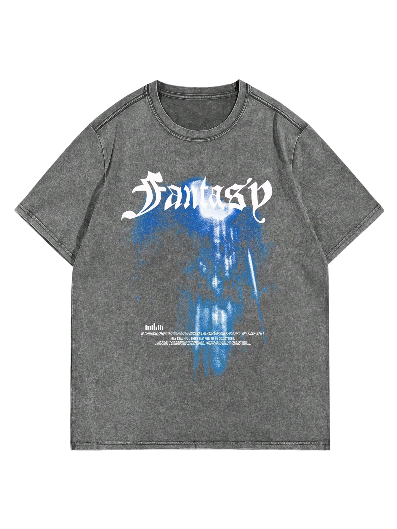 SOLY HUX Men's Letter Print Graphic T Shirt Short Sleeve Round Neck Summer Tee Tops