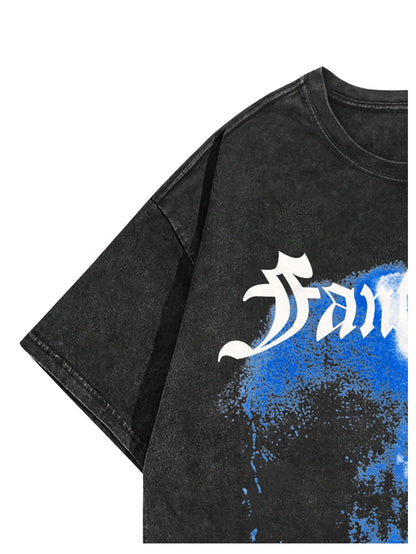 SOLY HUX Men's Letter Print Graphic T Shirt Short Sleeve Round Neck Summer Tee Tops