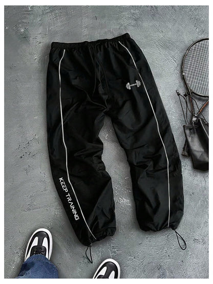 Men's Fitness Loose Fit Gym Running Sweatpants