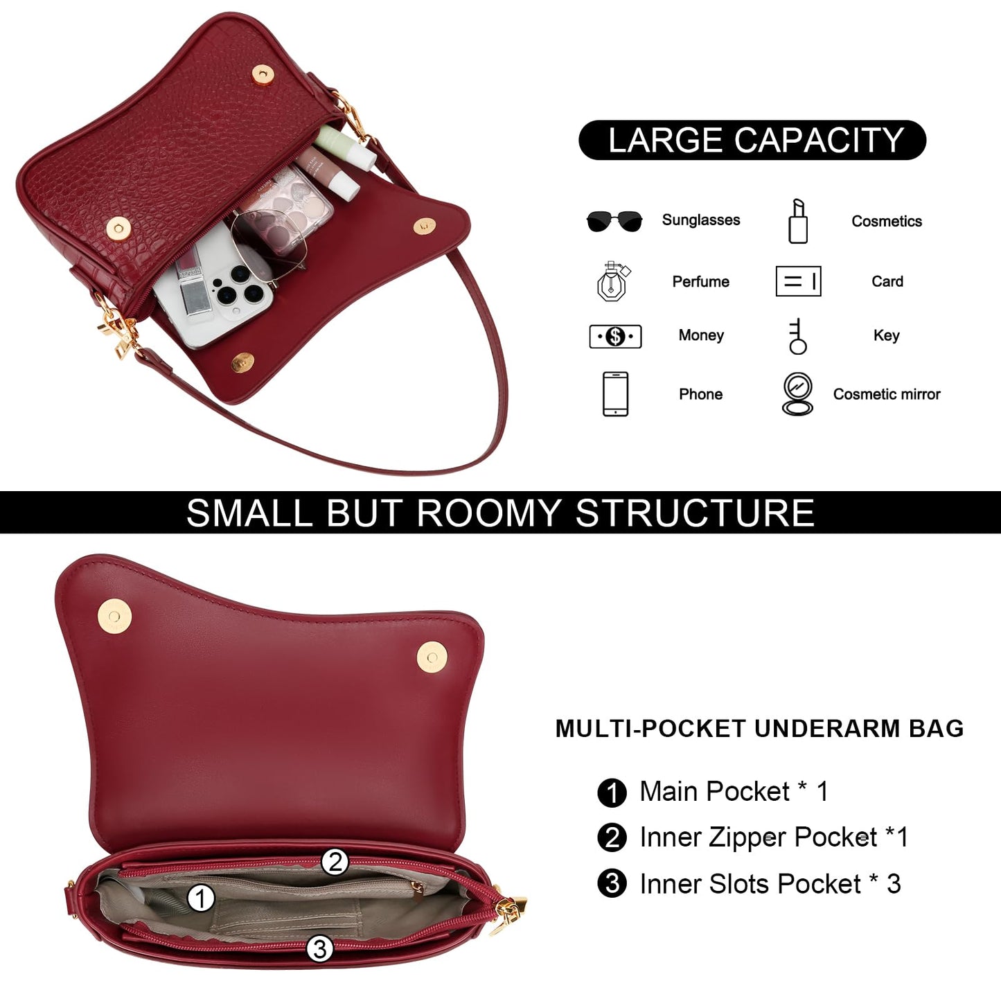 Shoulder Bag for Women Small Clutch Purses