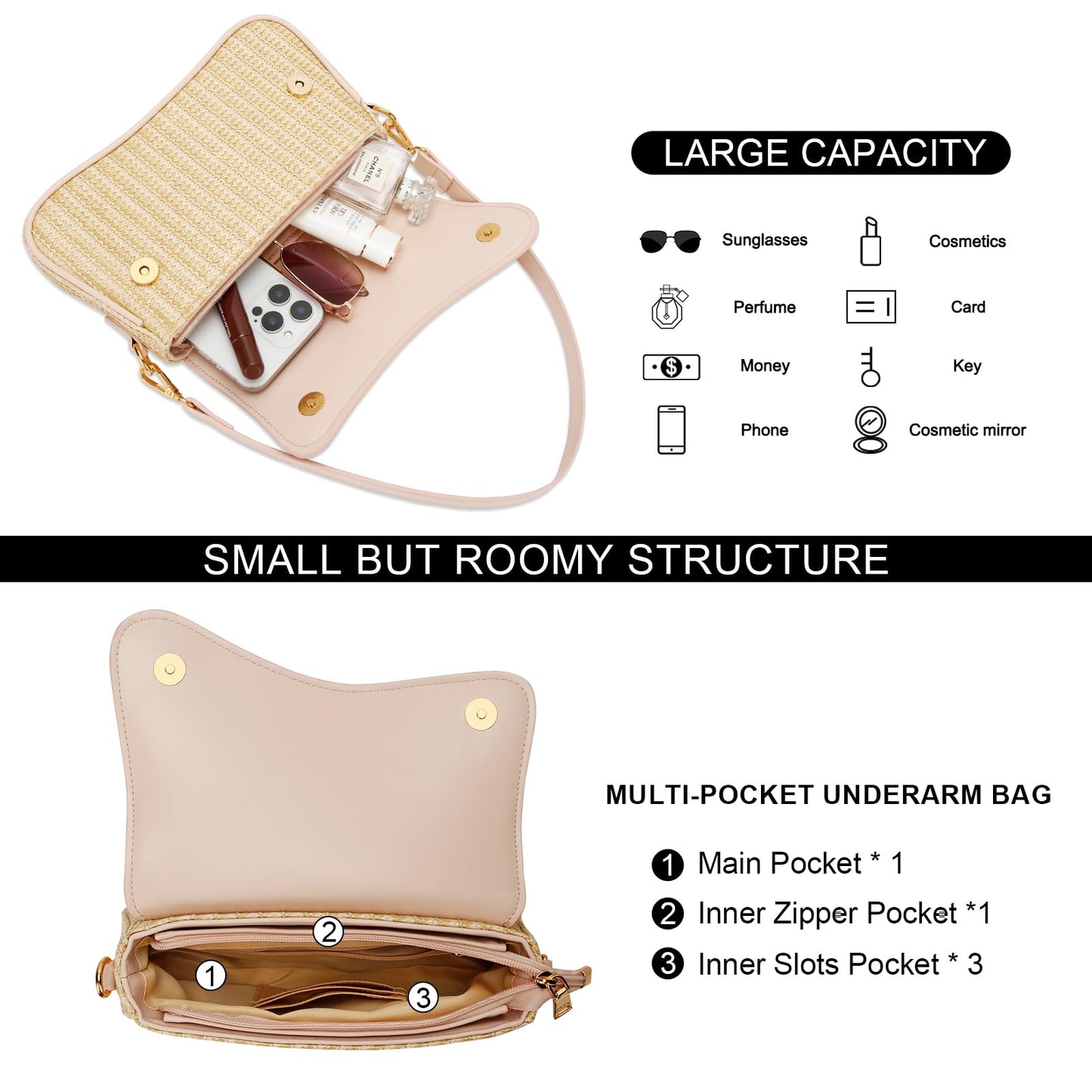 Shoulder Bag for Women Small Clutch Purses