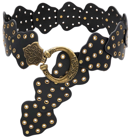 Wide Disc Vintage Chunky Waist Belt