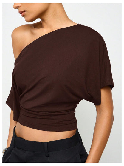 Women's Off The Shoulder Crop Top