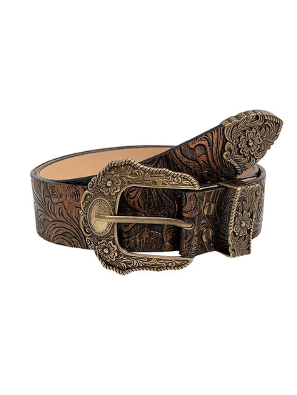 Leopard Print Belts for Women Faux Leather Y2K Belts