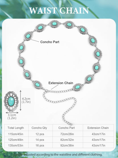 Metal Waist Chain Link Belt