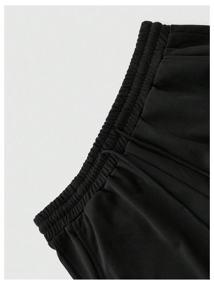 Men's Graphic Cross Print Flare Sweatpants Y2k Casual Pants