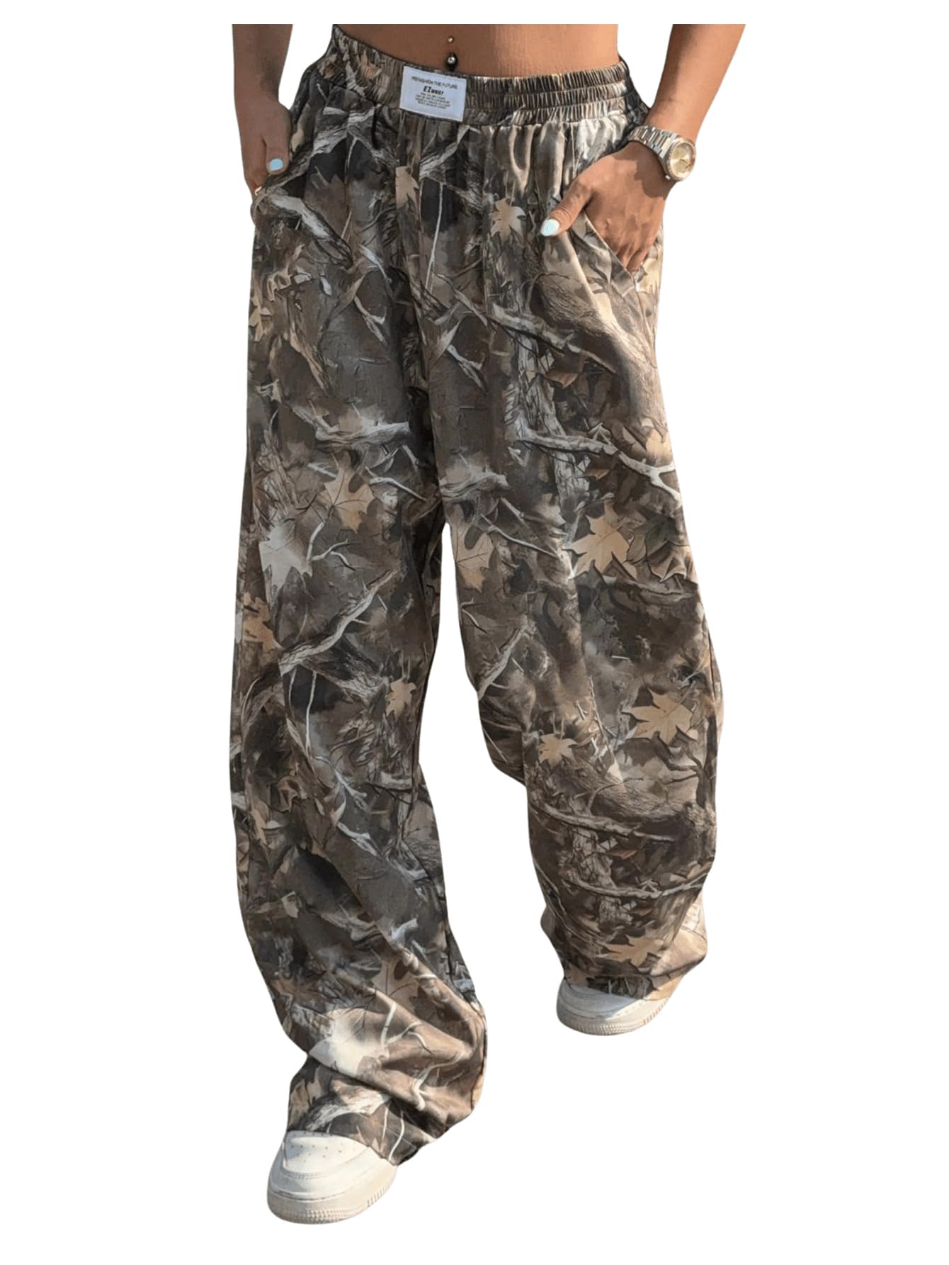 Women's Camo Baggy Cargo Sweatpants