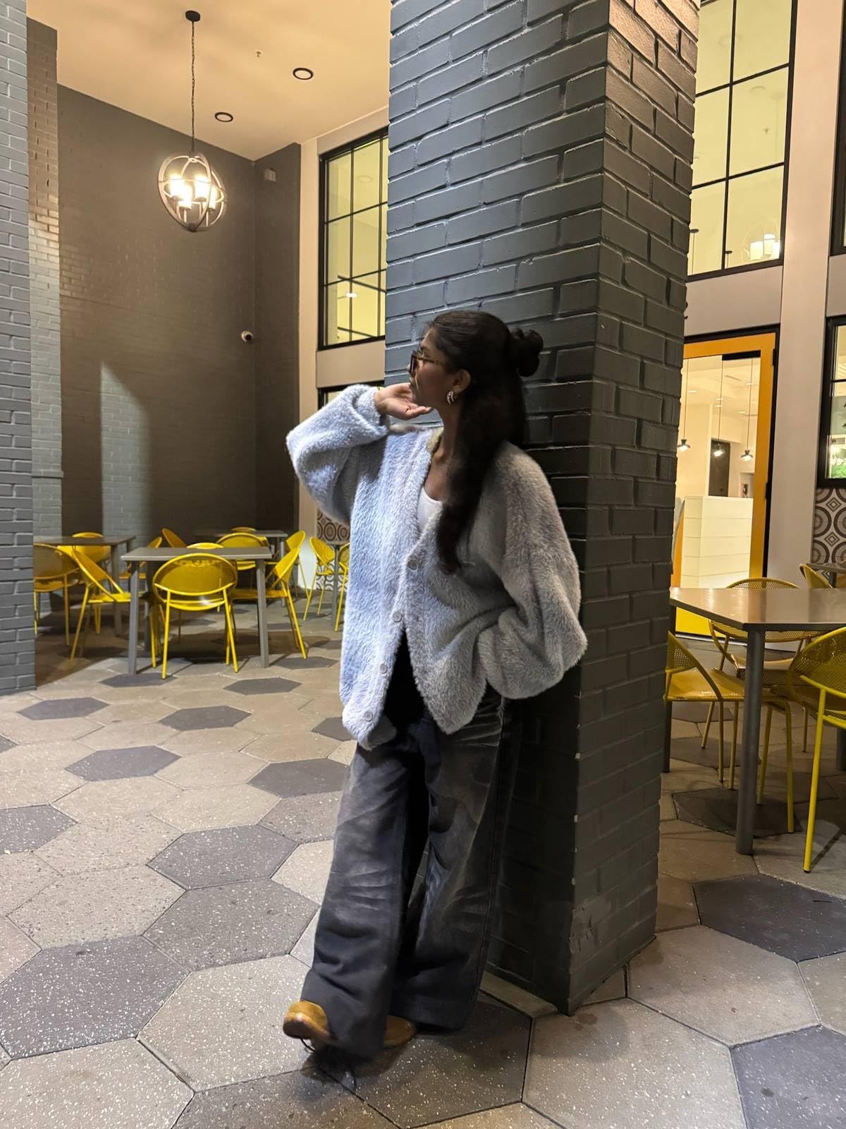 Women's Y2K V Neck Button Down Cardigan Sweater