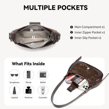 Y2k purse Shoulder Bag for Women Small Crescent Purses and Handbags