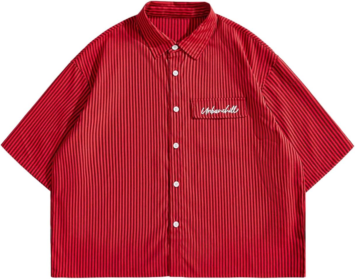 Men's Striped Button Down top