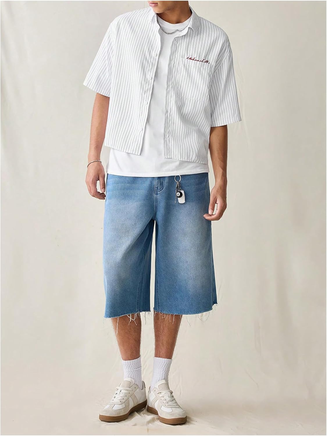 Men's Striped Button Down top