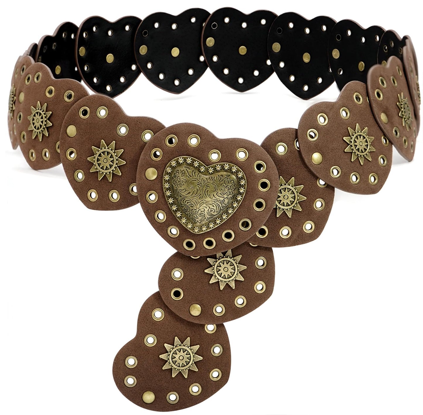 Wide Disc Vintage Chunky Waist Belt