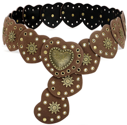 Wide Disc Vintage Chunky Waist Belt