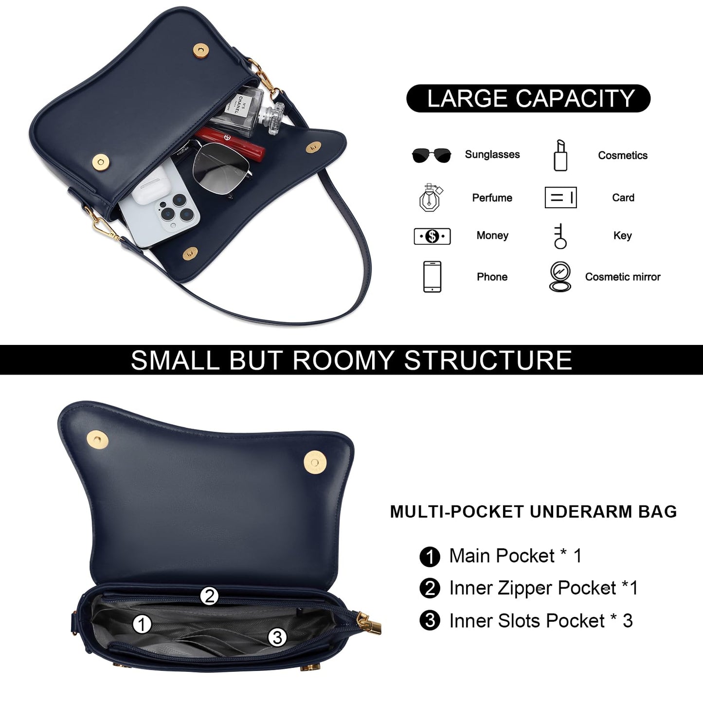 Shoulder Bag for Women Small Clutch Purses