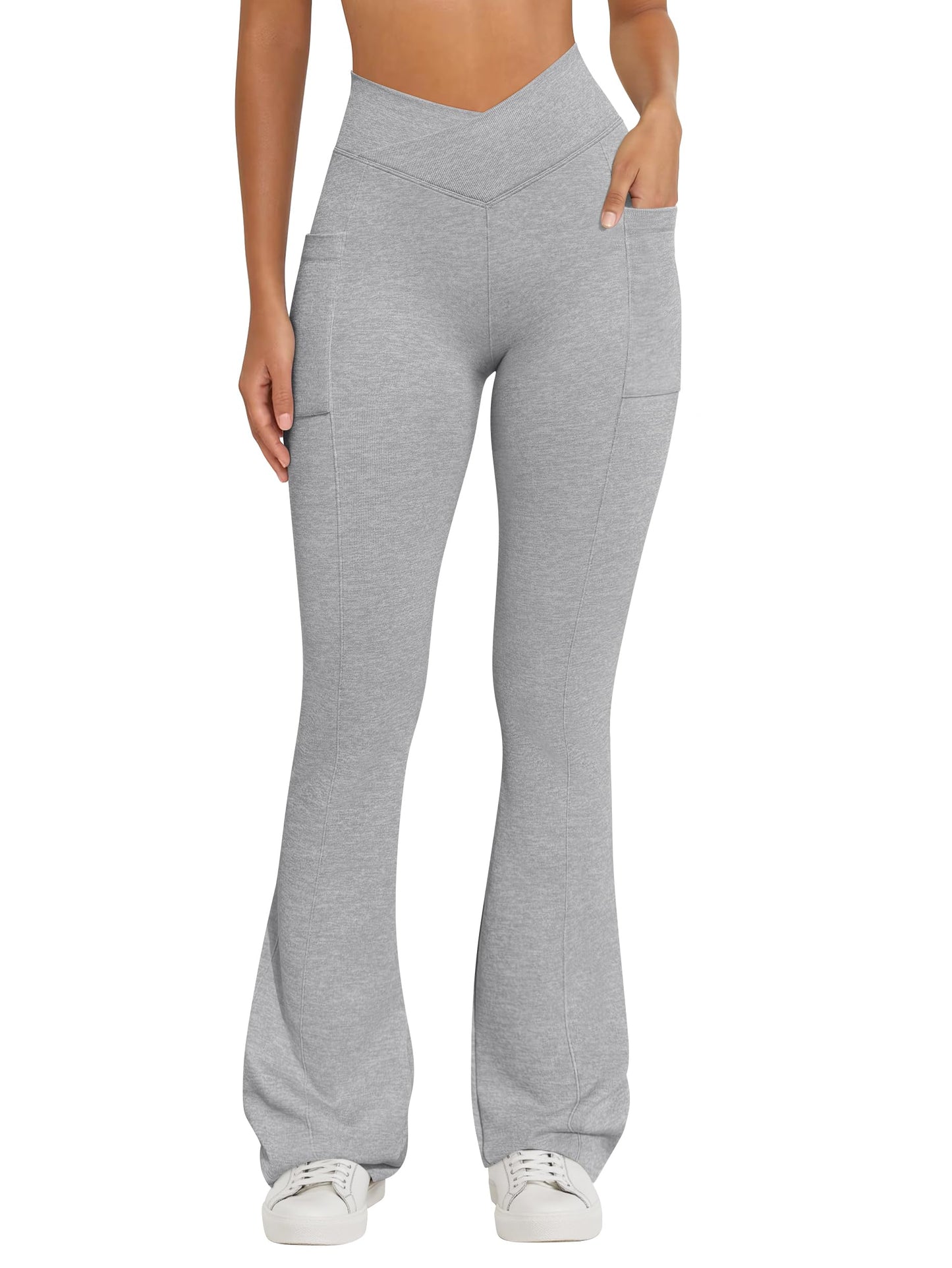 Women Pants Soft Active High Waist leggings with Pockets