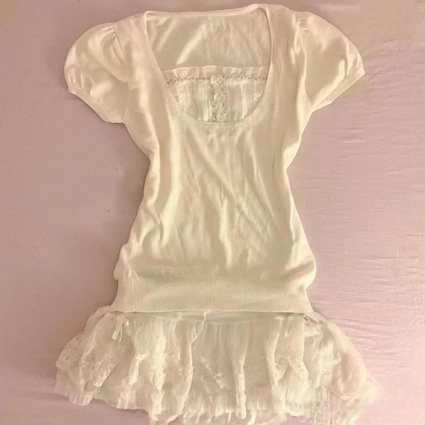 Lace babydoll Top