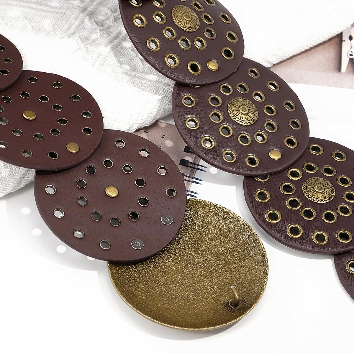 Wide Disc Vintage Chunky Waist Belt