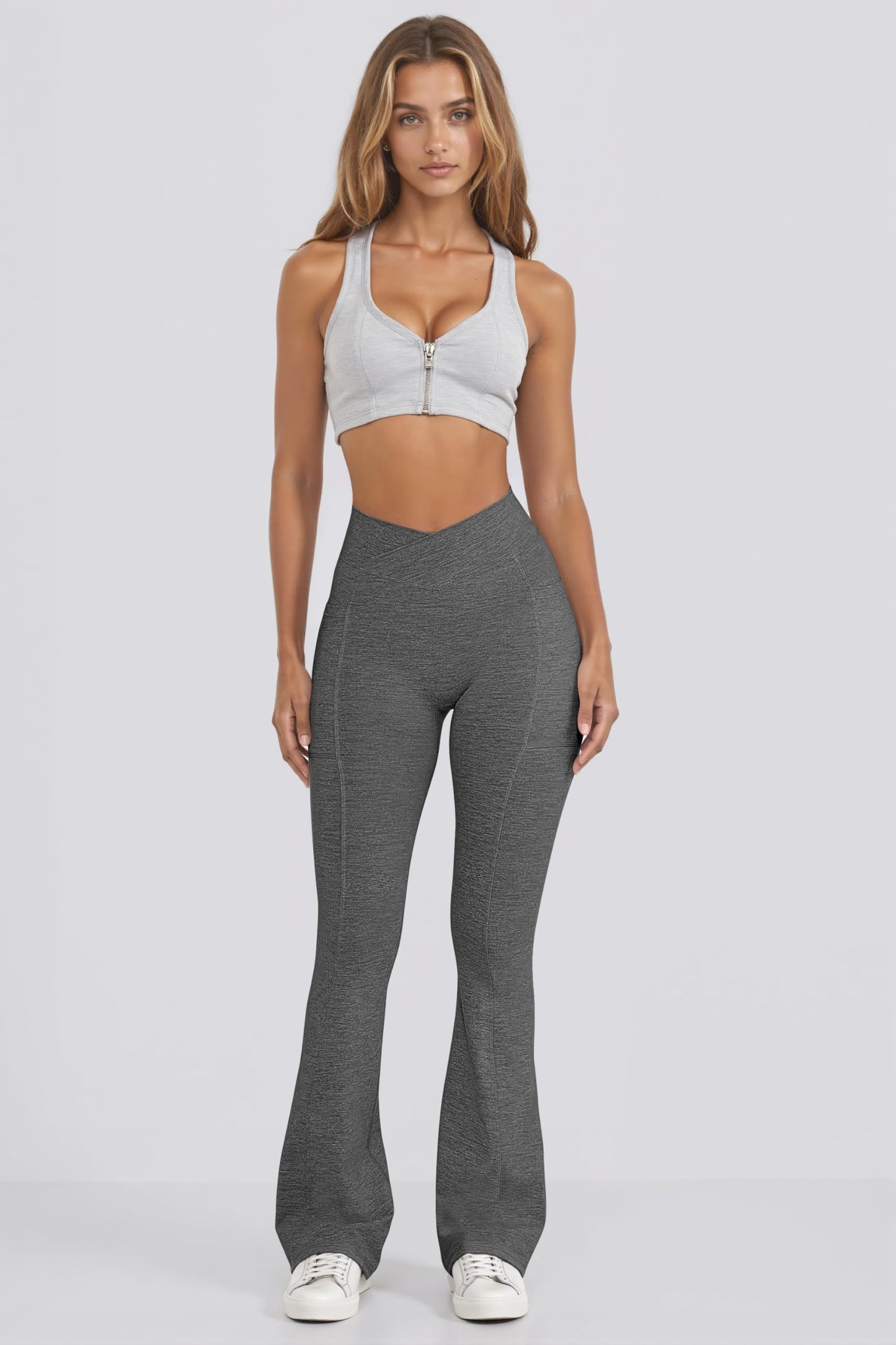 Women Pants Soft Active High Waist leggings with Pockets