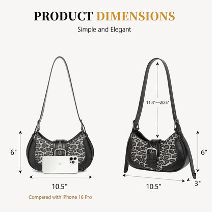 Y2k purse Shoulder Bag for Women Small Crescent Purses and Handbags