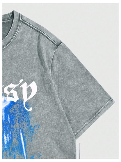 SOLY HUX Men's Letter Print Graphic T Shirt Short Sleeve Round Neck Summer Tee Tops