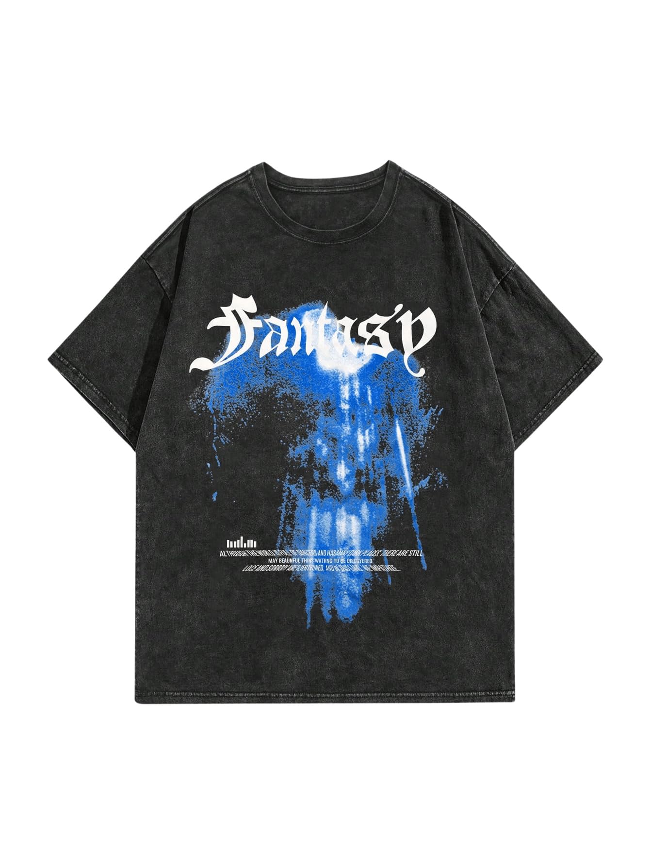 SOLY HUX Men's Letter Print Graphic T Shirt Short Sleeve Round Neck Summer Tee Tops