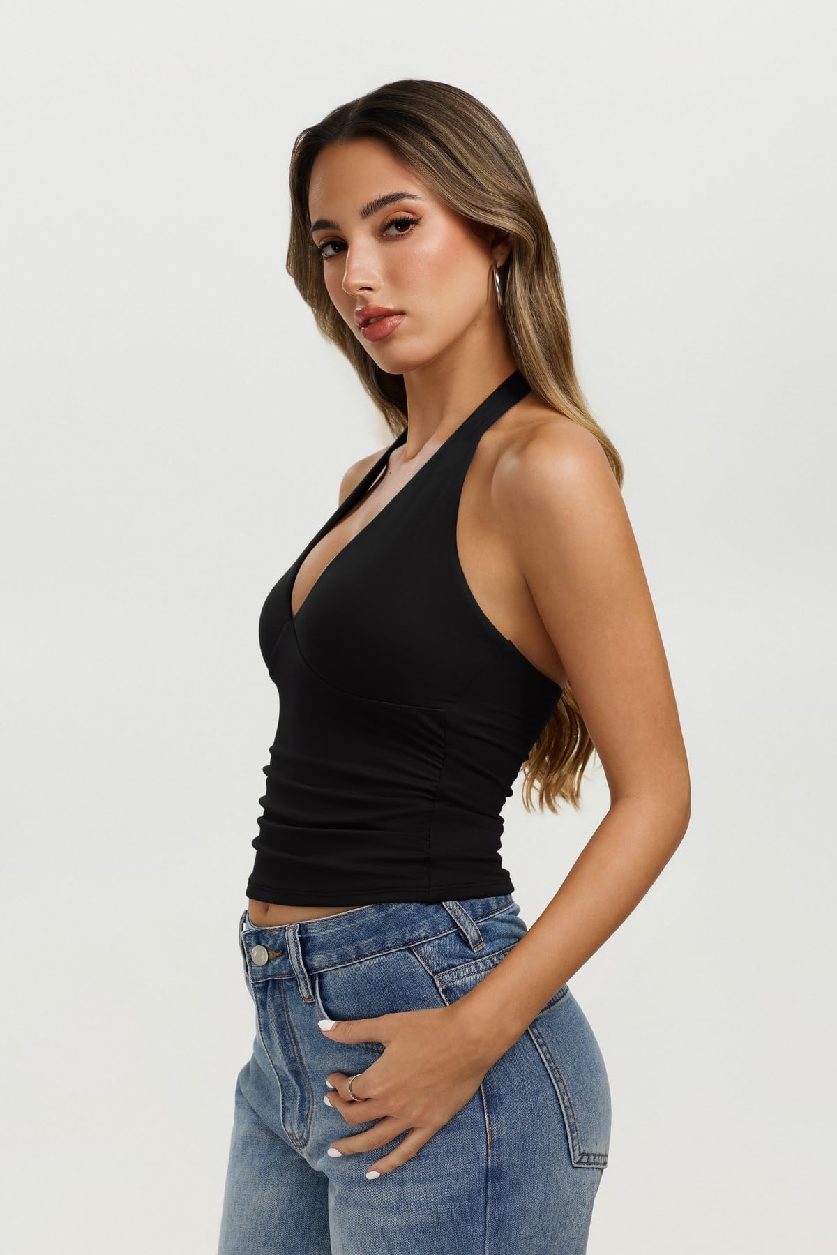Womens Halter Tank Tops Sexy Backless tops