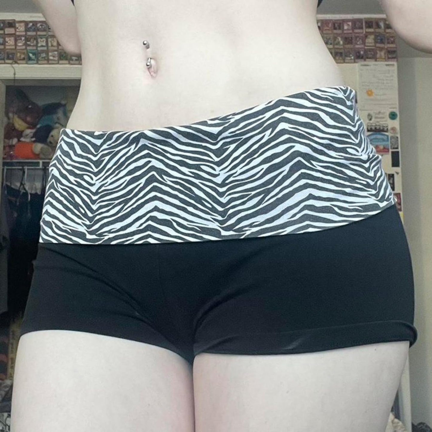 Women's Mini Fold Over Shorts