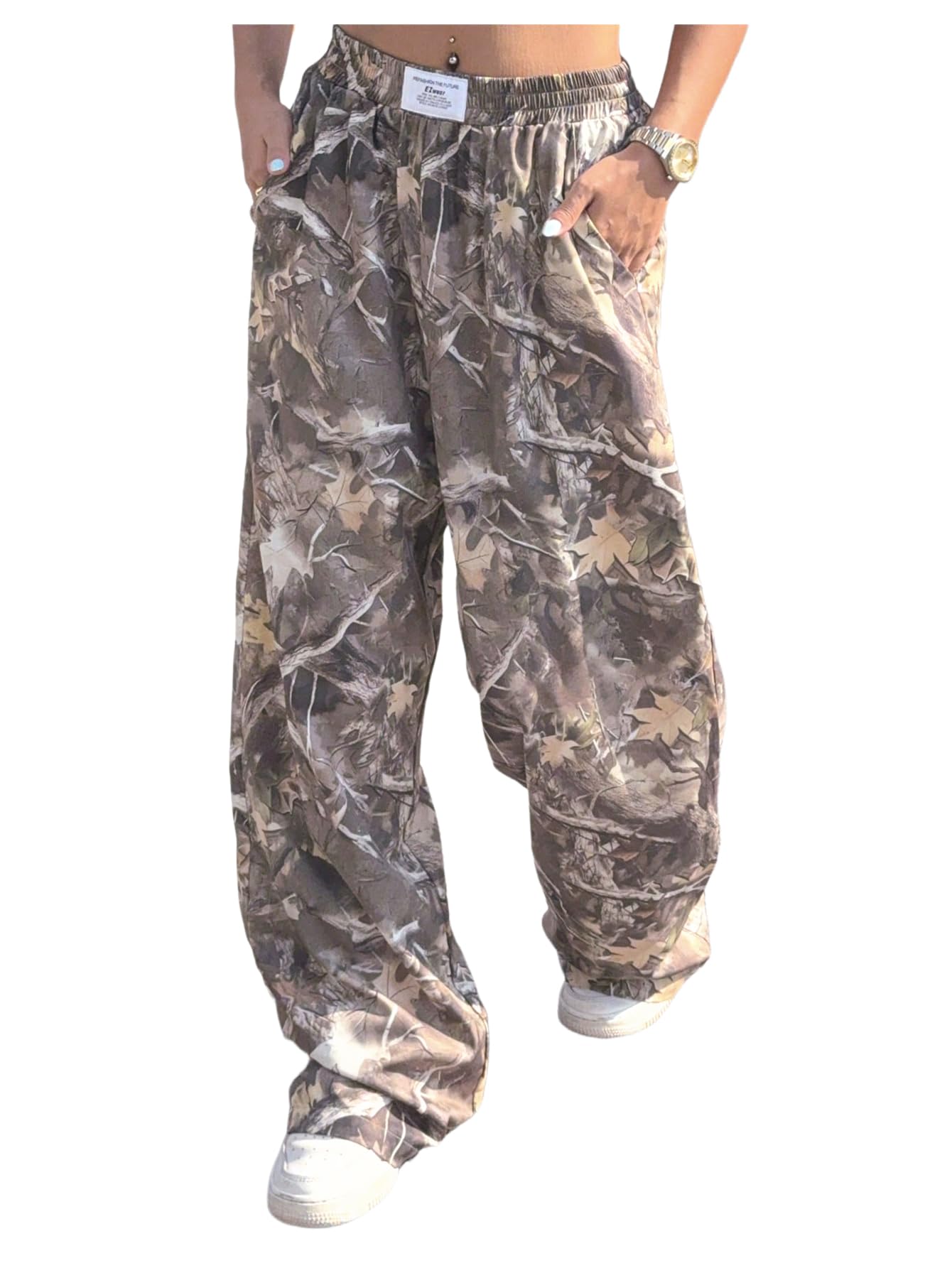 Women's Camo Baggy Cargo Sweatpants