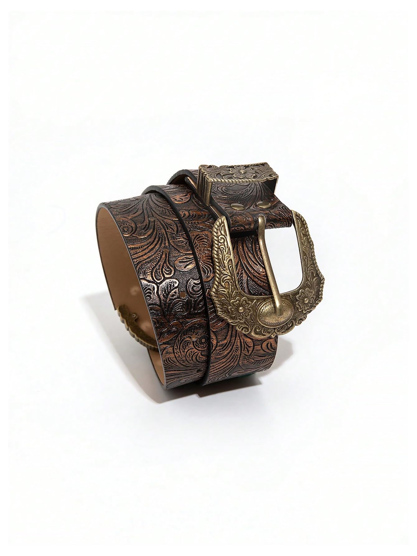 Leopard Print Belts for Women Faux Leather Y2K Belts