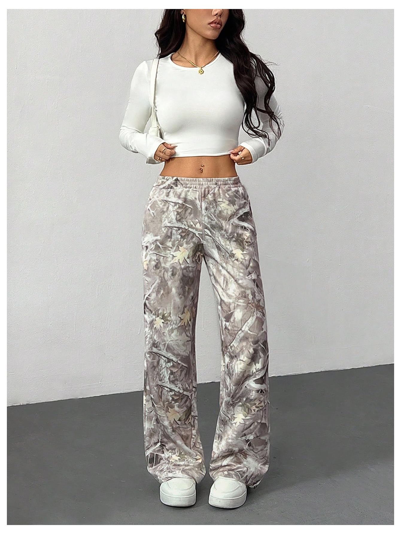 Women's Camo Baggy Cargo Sweatpants