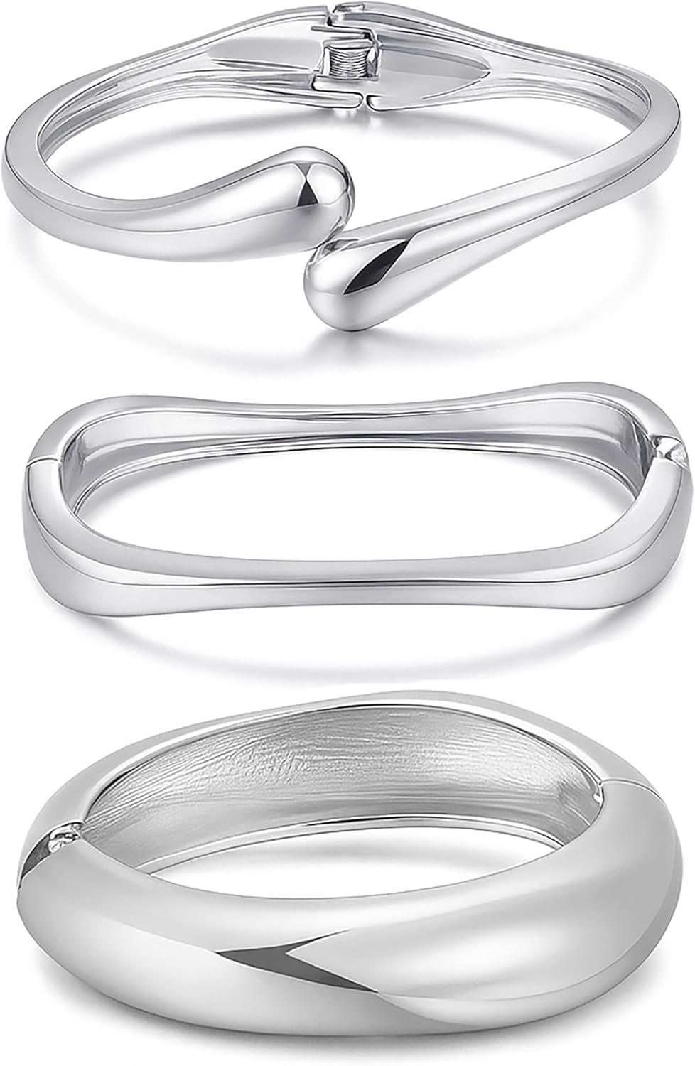 Chunky Gold Bangle Bracelets for Women