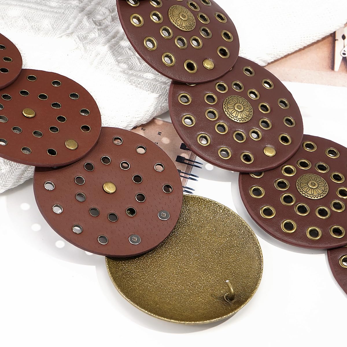 Wide Disc Vintage Chunky Waist Belt