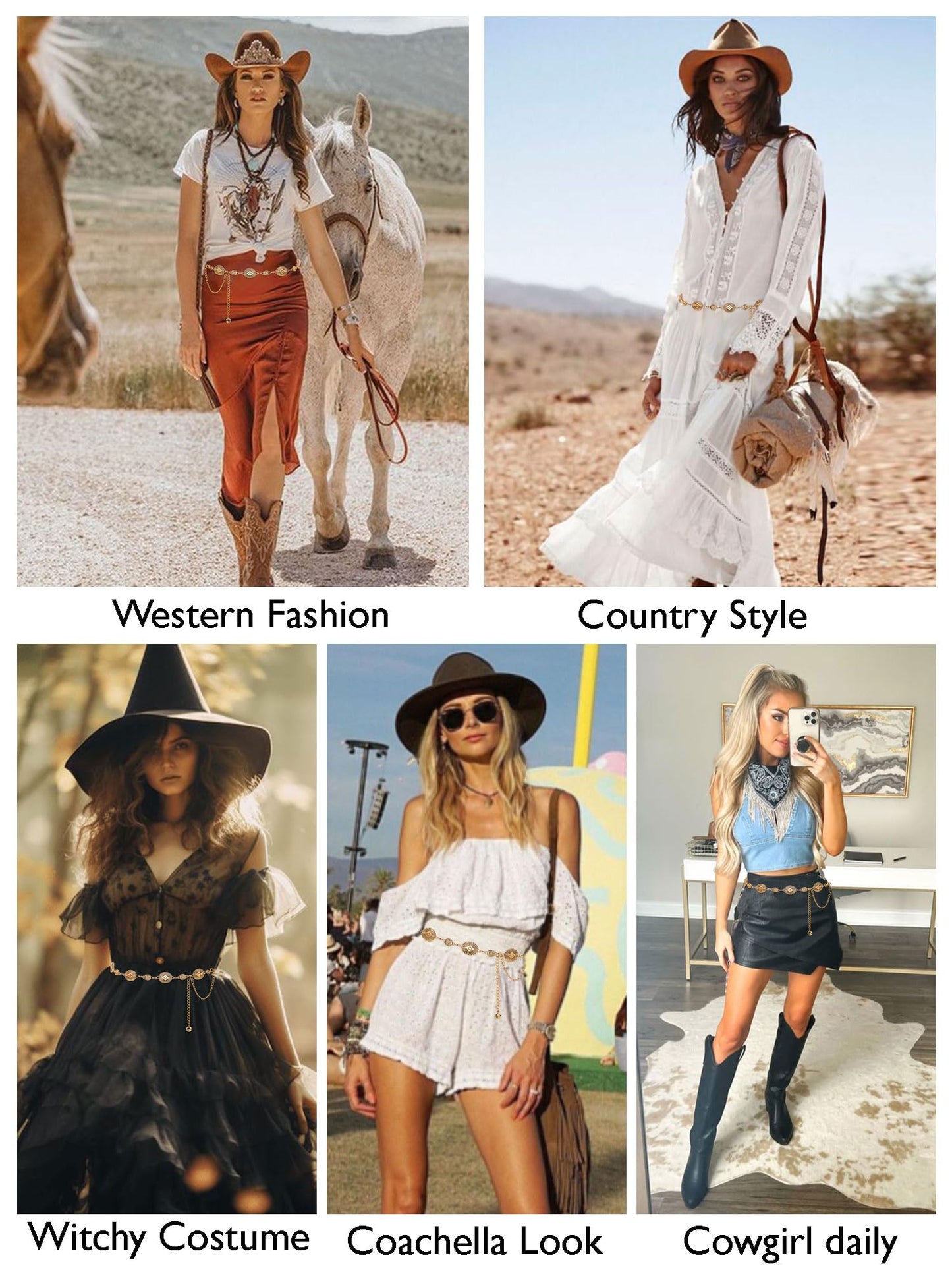 Metal Waist Chain Link Belt