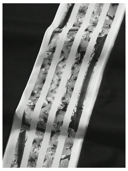 Men's Baggy Sweatpants Y2k Striped Side Wide Leg Pants Streetwear