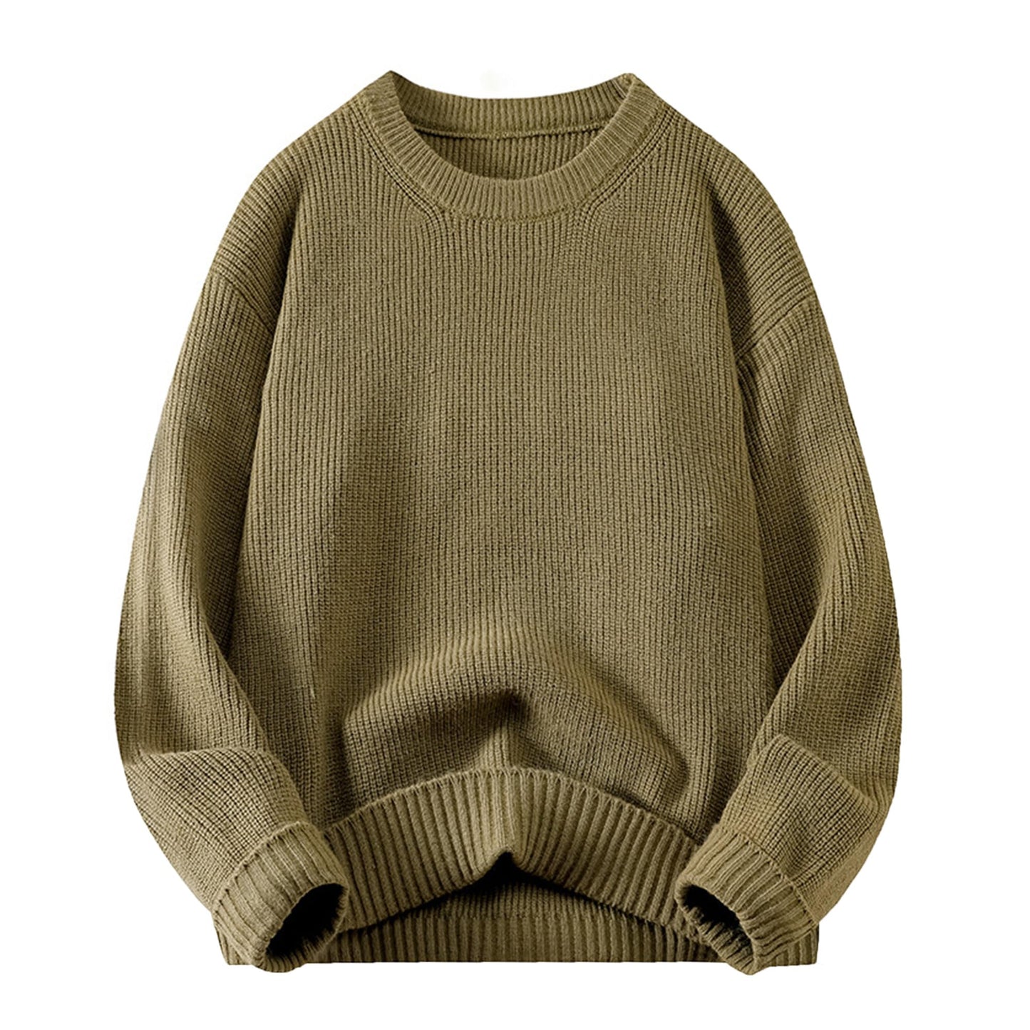 Mens Oversized Sweater Unisex Long Sleeve Cable Knit Sweaters